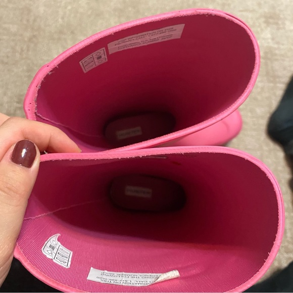 {Hunter} Original Short Rain Boots | Matte Pink ~ Size 5 - Picture 8 of 16